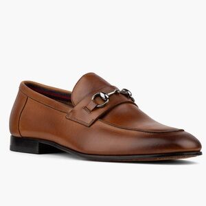 Donald J. Pliner Ted Bit Leather Slip-On Loafers